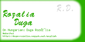 rozalia duga business card